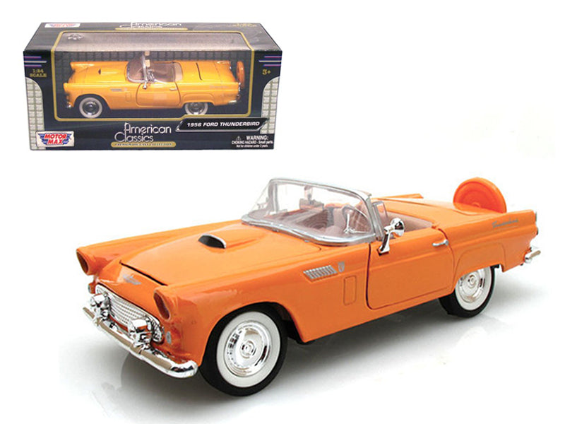 1956 Ford Thunderbird Orange 1/24 Diecast Car Model by Motormax - Premium physical from Rapidvehicles - Just $50.99! Shop now at Rapidvehicles