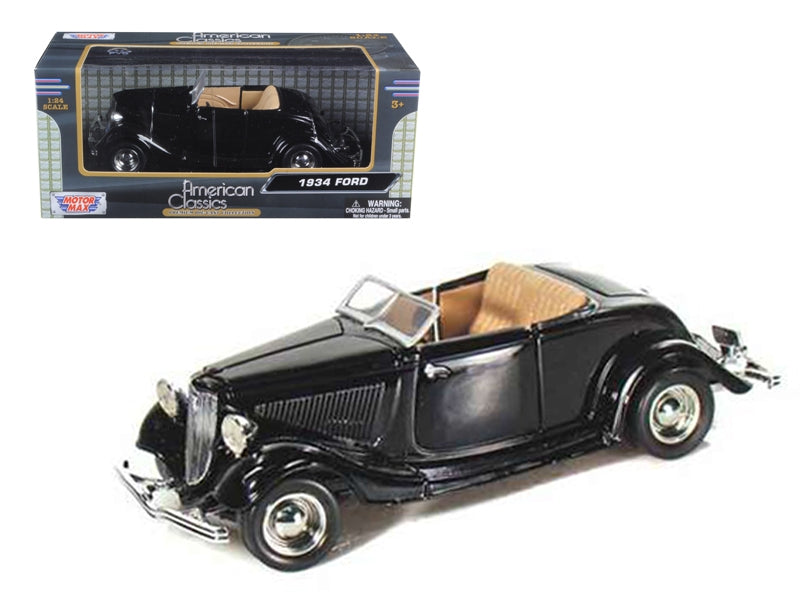 1934 Ford Coupe Convertible Black 1/24 Diecast Model Car byFREE SHIPPING IN US - Premium Ford Models from Motormax - Just $59.39! Shop now at Rapidvehicles