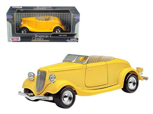 1934 Ford Coupe Yellow 1/24 Diecast Car Model by Motormax - Premium Ford Models from Motormax - Just $43.99! Shop now at Rapidvehicles