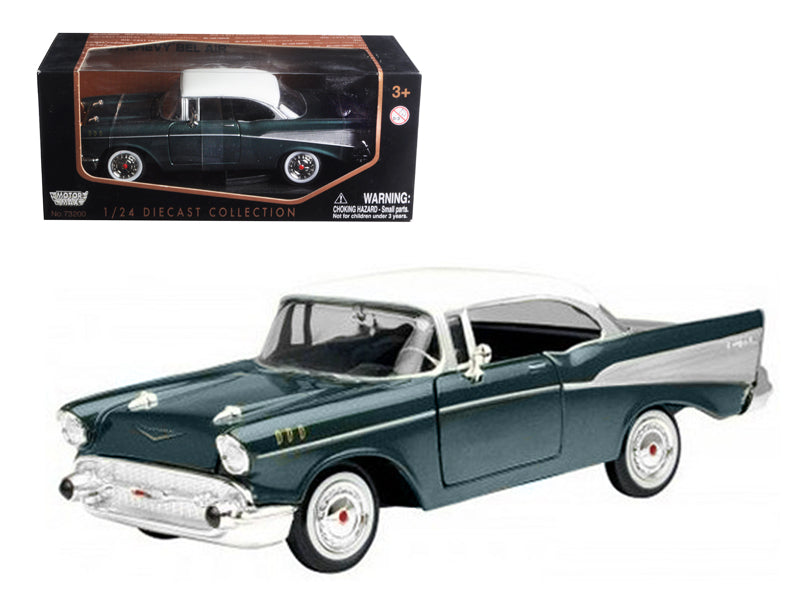 1957 Chevrolet Bel Air Green 1/24 Diecast Model Car by Motormax - Premium physical from Rapidvehicles - Just $50.99! Shop now at Rapidvehicles