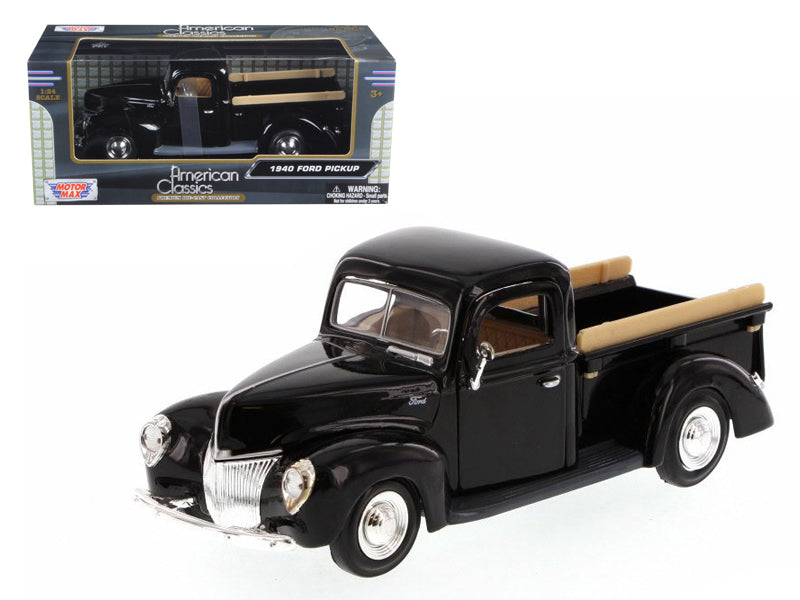 1940 Ford Pickup Truck Black 1/24 Diecast Model Car by Motormax - Premium physical from Rapidvehicles - Just $50.99! Shop now at Rapidvehicles