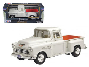 1955 Chevrolet 5100 Stepside Pickup Truck Beige 1/24 Diecast Car Model by Motormax - Premium physical from Rapidvehicles - Just $50.99! Shop now at Rapidvehicles