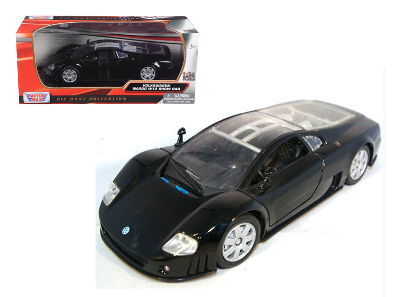 Volkswagen Nardo W12 Show Car Black 1/24 Diecast Model Car by Motormax free shipping USA