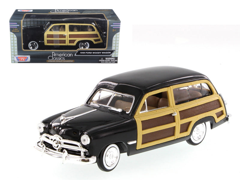 1949 Ford Woody Wagon Black 1/24 Diecast Model Car by Motormax - Premium physical from Rapidvehicles - Just $50.99! Shop now at Rapidvehicles