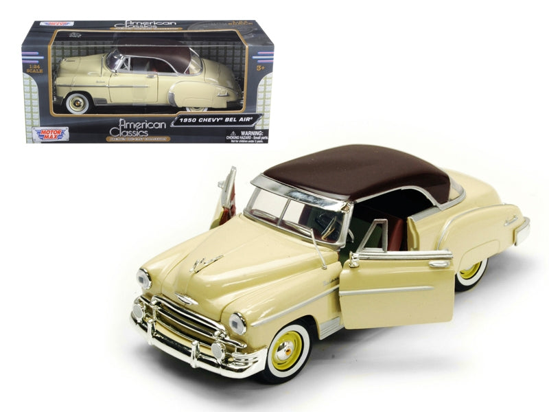 1950 Chevrolet Bel Air Cream 1/24 Diecast Model Car by Motormax - Premium Chevrolet Models from Motormax - Just $59.39! Shop now at Rapidvehicles