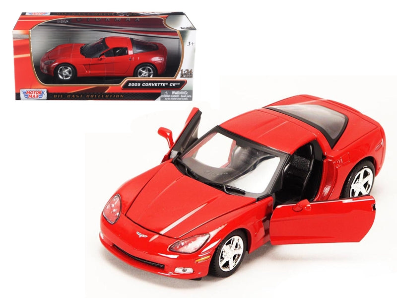 2005 Chevrolet Corvette C6 Coupe Red 1/24 Diecast Model Car by - Premium Corvette Models from Motormax - Just $54.76! Shop now at Rapidvehicles