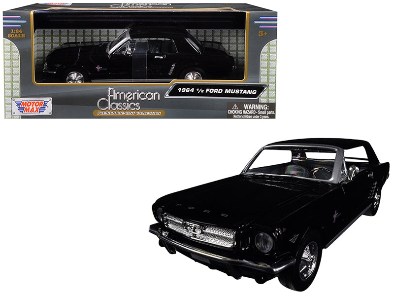 1964 1/2 Ford Mustang Black 1/24 Diecast Model Car by Motormax - Premium Mustang Models from Motormax - Just $59.39! Shop now at Rapidvehicles