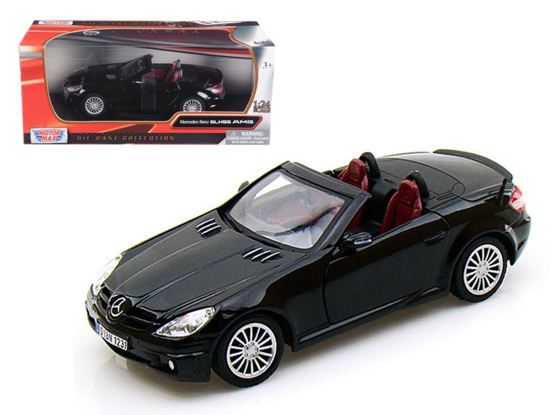 Mercedes Benz SLK55 AMG Convertible Black 1/24 Diecast Model Car - Premium Mercedes Models from Motormax - Just $59.39! Shop now at Rapidvehicles