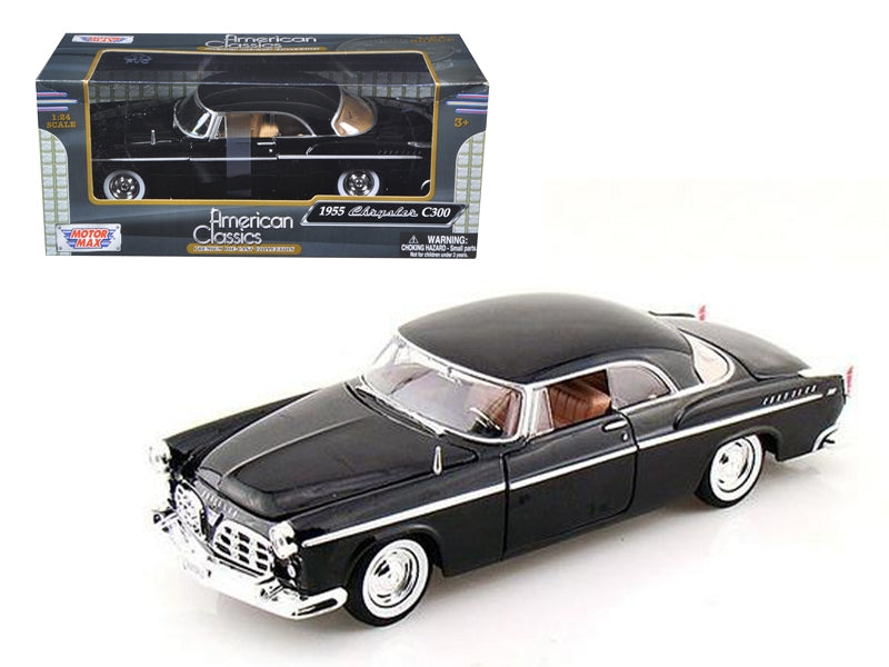 1955 Chrysler C300 Black 1/24 Diecast Model Car by Motormax - Premium Chrysler Models from Motormax - Just $59.39! Shop now at Rapidvehicles