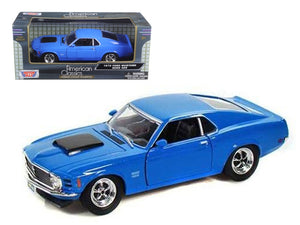 1970 Ford Mustang Boss 429 Blue 1/24 Diecast Model Car by Motormax - Premium Mustang Models from Motormax - Just $43.99! Shop now at Rapidvehicles