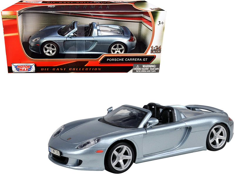 Porsche Carrera GT Gray 1/24 Diecast Model Car by Motormax free shipping USA