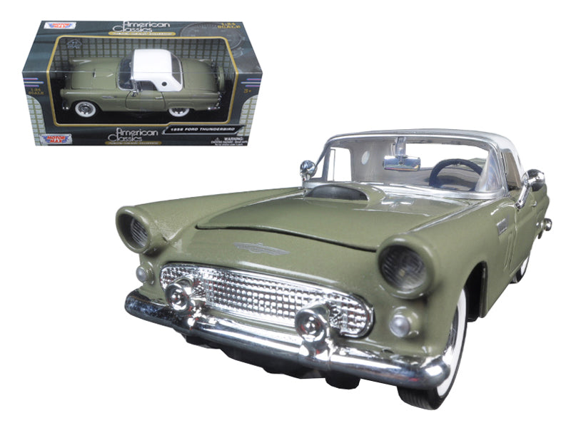 1956 Ford Thunderbird Soft Top Green 1/24 Diecast Car Model by Motormax - Premium physical from Rapidvehicles - Just $50.99! Shop now at Rapidvehicles