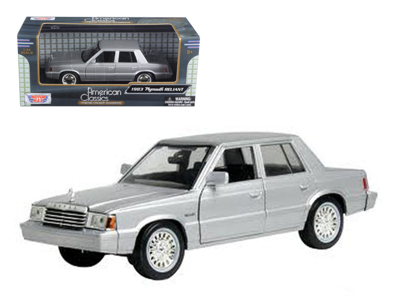 1983 Plymouth Reliant Silver 1/24 Diecast Model Car by Motormax - Premium physical from Rapidvehicles - Just $45.99! Shop now at Rapidvehicles