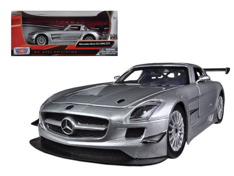 Mercedes SLS AMG GT3 Silver 1/24 Diecast Car Model by Motormax - Premium Mercedes Models from Motormax - Just $59.39! Shop now at Rapidvehicles