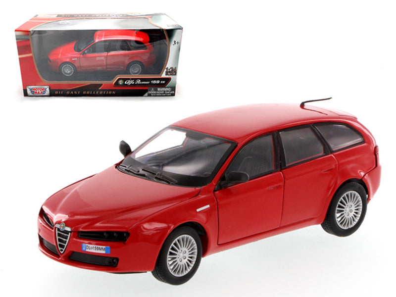 Alfa Romeo 159 SW Red 1/24 Diecast Car Model by Motormax free shipping USA