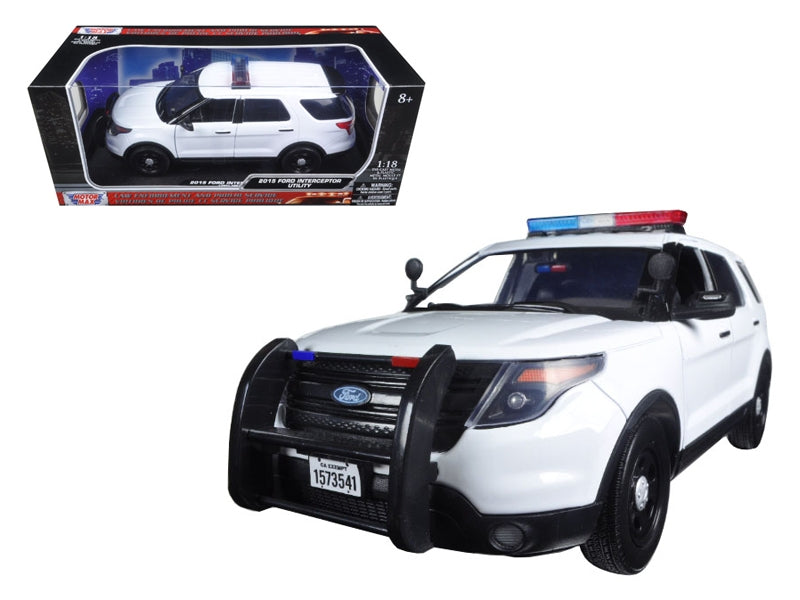 2015 Ford PI Utility Interceptor Police Car with Light Bar PlainFREE SHIPPING IN US - Premium Police Models from Motormax - Just $100.79! Shop now at Rapidvehicles