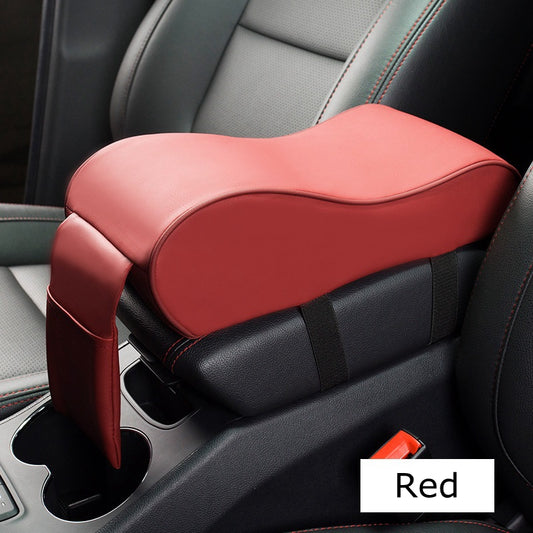 Color: Red - New Leather Car Armrest Pad Universal Auto Armrests - Premium Interior Parts from Rapidvehicles - Just $26.09! Shop now at Rapidvehicles