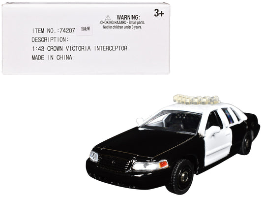 Ford Crown Victoria Police Interceptor Black and White 1/43