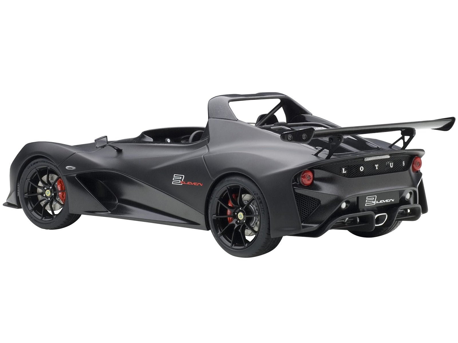 Lotus 3-Eleven Matt Black with Gloss Black Accents 1/18 Model Car by Autoart - Premium Lotus Models from Autoart - Just $168.99! Shop now at Rapidvehicles