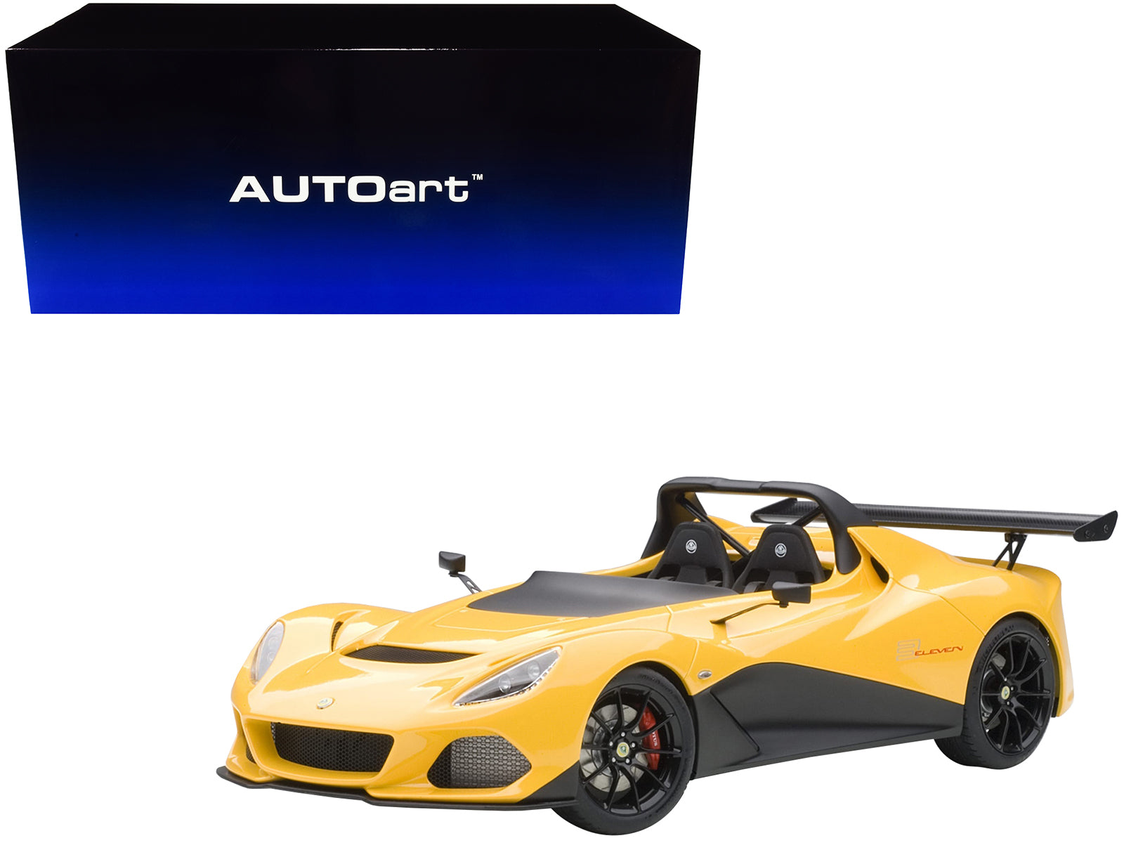 Lotus 3-Eleven Yellow 1/18 Model Car by Autoart free shipping USA