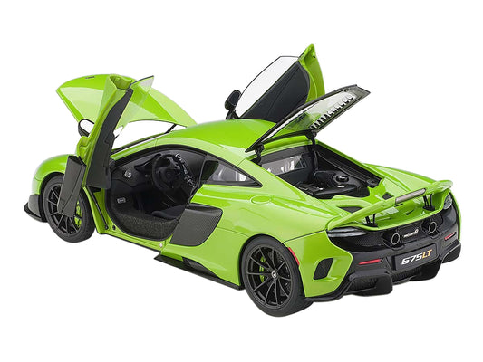 Mclaren 675LT Napier Green with Black Wheels 1/18 Model Car by