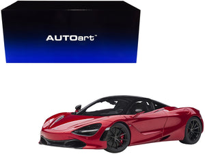 Mclaren 720S Memphis Red Metallic with Black Top and Carbon - Premium McLaren Models from Autoart - Just $309.99! Shop now at Rapidvehicles