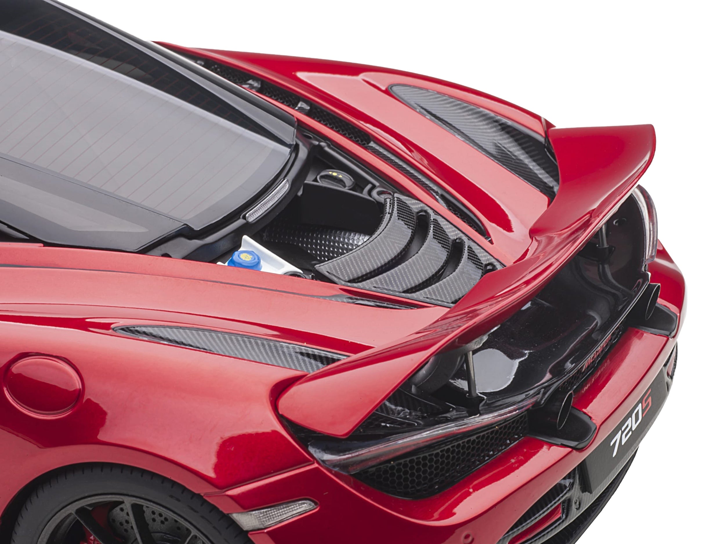 Mclaren 720S Memphis Red Metallic with Black Top and Carbon - Premium McLaren Models from Autoart - Just $309.99! Shop now at Rapidvehicles