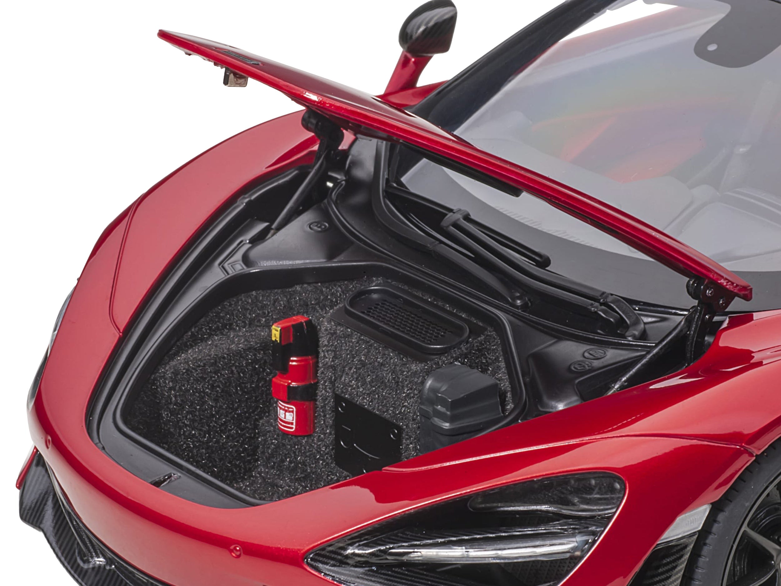 Mclaren 720S Memphis Red Metallic with Black Top and Carbon - Premium McLaren Models from Autoart - Just $309.99! Shop now at Rapidvehicles