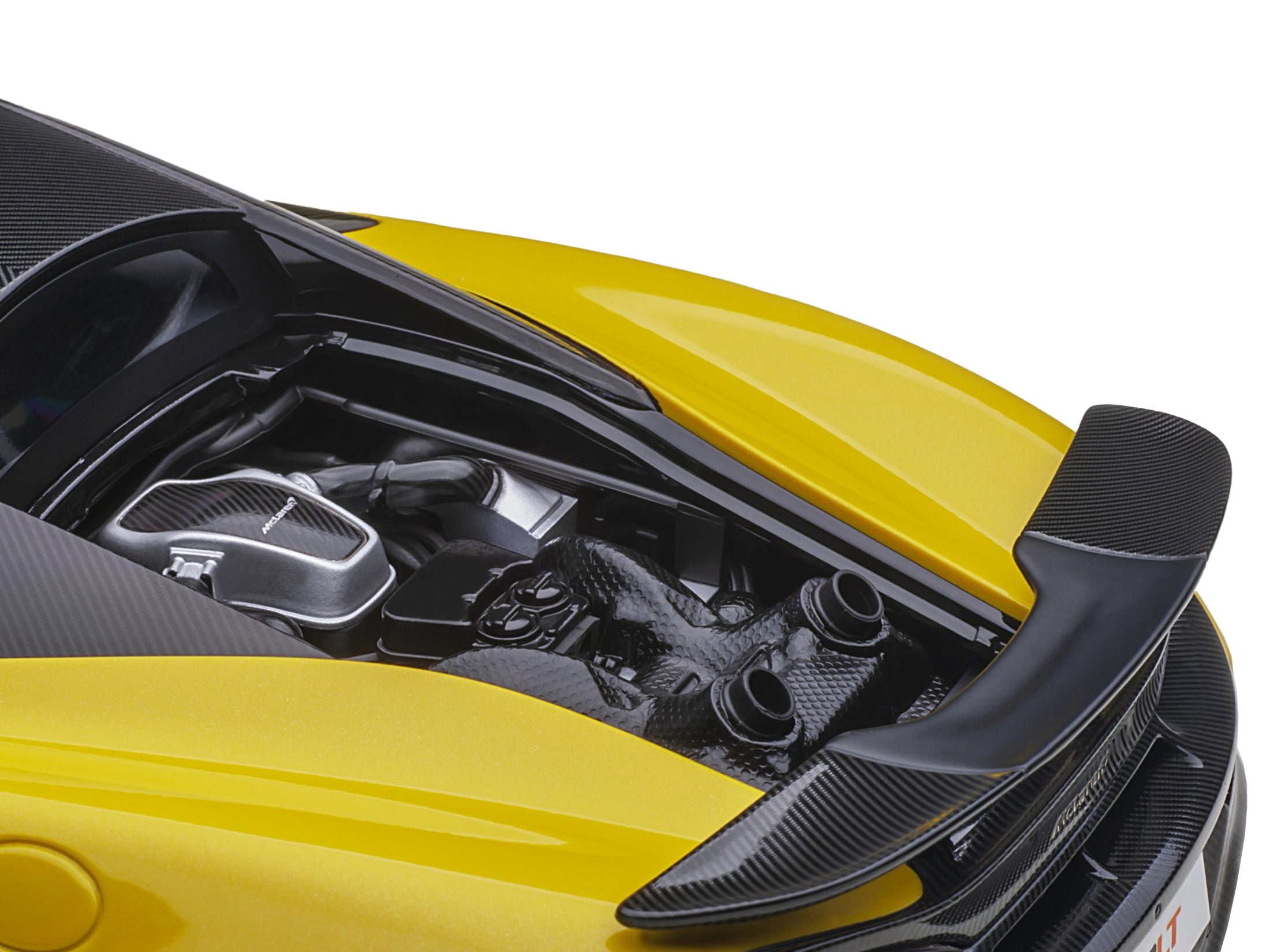 Mclaren 600LT Sicilian Yellow and Carbon 1/18 Model Car by - Premium McLaren Models from Autoart - Just $297.99! Shop now at Rapidvehicles