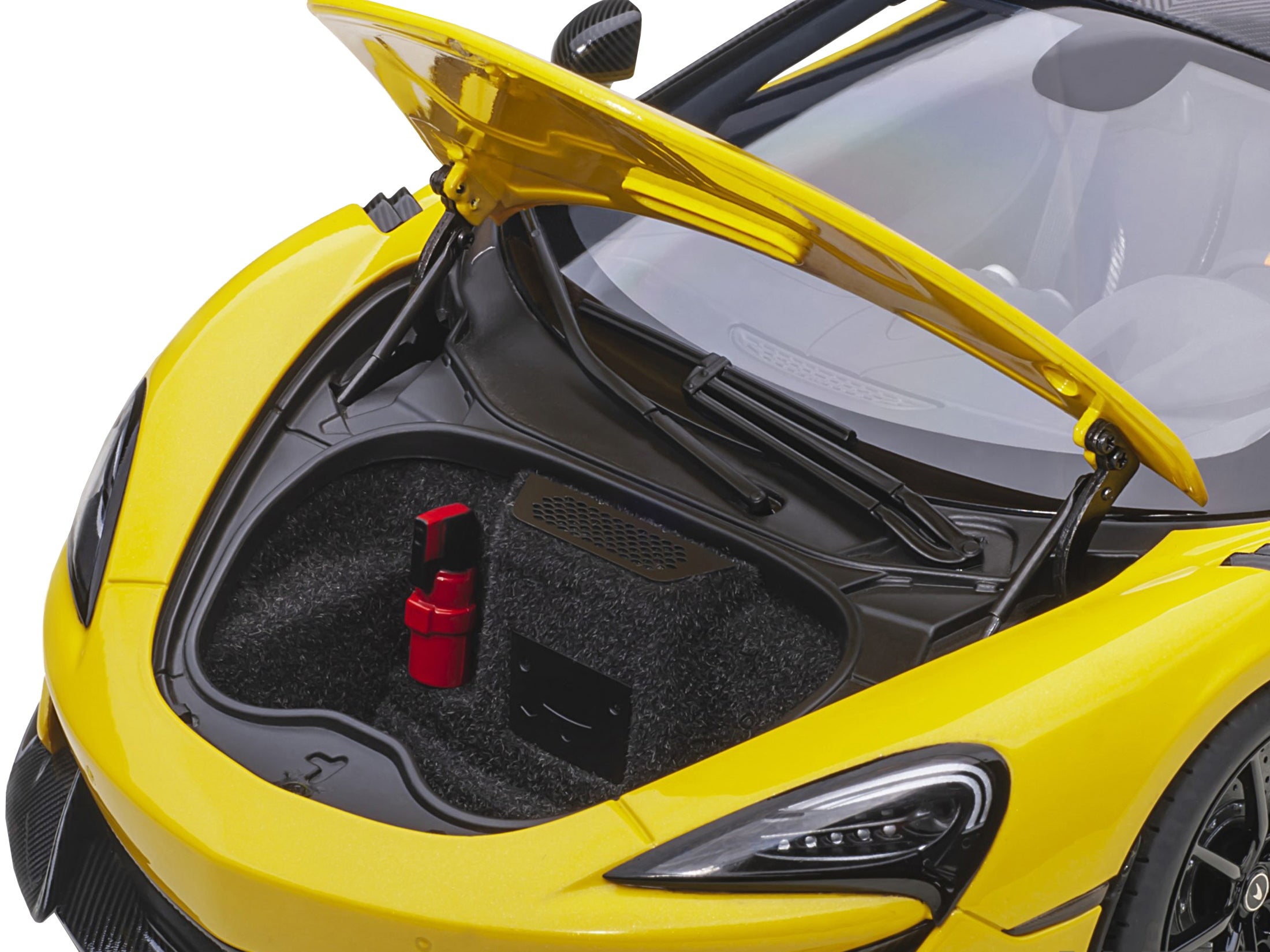 Mclaren 600LT Sicilian Yellow and Carbon 1/18 Model Car by - Premium McLaren Models from Autoart - Just $297.99! Shop now at Rapidvehicles