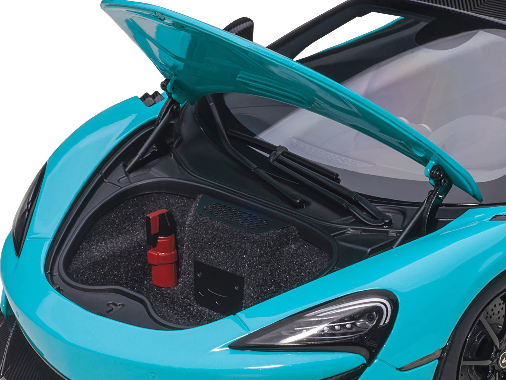 Mclaren 600LT Fistral Blue and Carbon 1/18 Model Car by Autoart - Premium McLaren Models from Autoart - Just $321.29! Shop now at Rapidvehicles