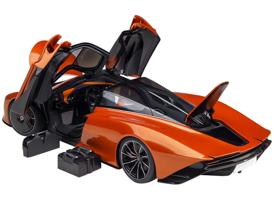 McLaren Speedtail Volcano Orange Metallic with Black Top and