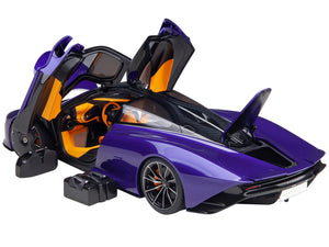 McLaren Speedtail Lantana Purple Metallic with Black Top and - Premium McLaren Models from Autoart - Just $347.99! Shop now at Rapidvehicles