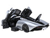 McLaren Speedtail Supernova Silver Metallic with Black Top and - Premium McLaren Models from Autoart - Just $347.99! Shop now at Rapidvehicles