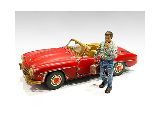 Auto Mechanic Chain Smoker Larry Figurine for 1/18 Scale Models - Premium Figures from American Diorama - Just $32.99! Shop now at Rapidvehicles