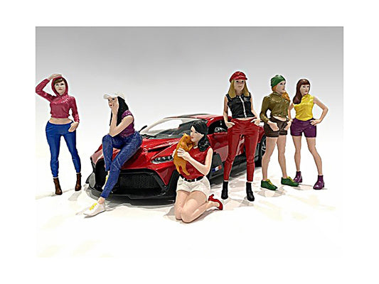 "Girls Night Out" 6 piece Figurine Set for 1/18 Scale Models by - Premium Figures from American Diorama - Just $109.99! Shop now at Rapidvehicles