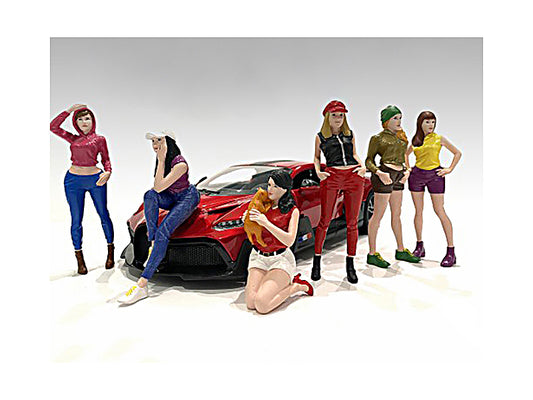 "Girls Night Out" 6 piece Figurine Set for 1/18 Scale Models by American Diorama - Use code SHOPAPP15 to get 15 percent off