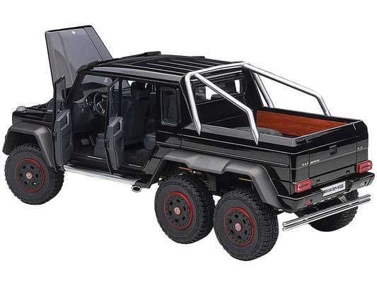 Mercedes Benz G63 AMG 6x6 Gloss Black with Carbon Accents 1/18 - Premium Mercedes Models from Autoart - Just $403.99! Shop now at Rapidvehicles