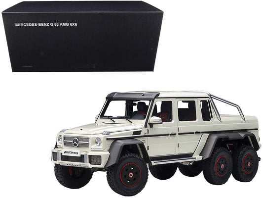 Mercedes Benz G63 AMG 6x6 Designo Diamond White with Carbon - Premium Mercedes Models from Autoart - Just $363.59! Shop now at Rapidvehicles