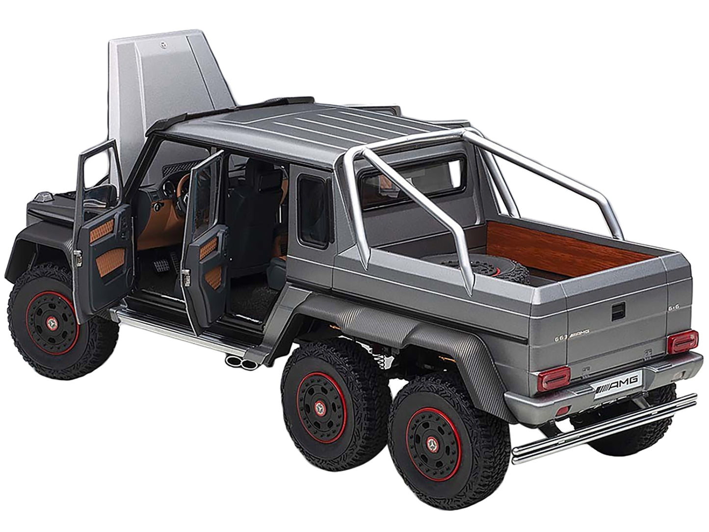 Mercedes Benz G63 AMG 6x6 Designo Platinum Magno Gray Metallic - Premium Mercedes Models from Autoart - Just $403.99! Shop now at Rapidvehicles