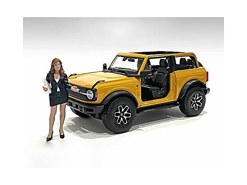 "The Dealership" Female Salesperson Figurine for 1/18 Scale Models by American Diorama - Premium Figures from American Diorama - Just $24.99! Shop now at Rapidvehicles