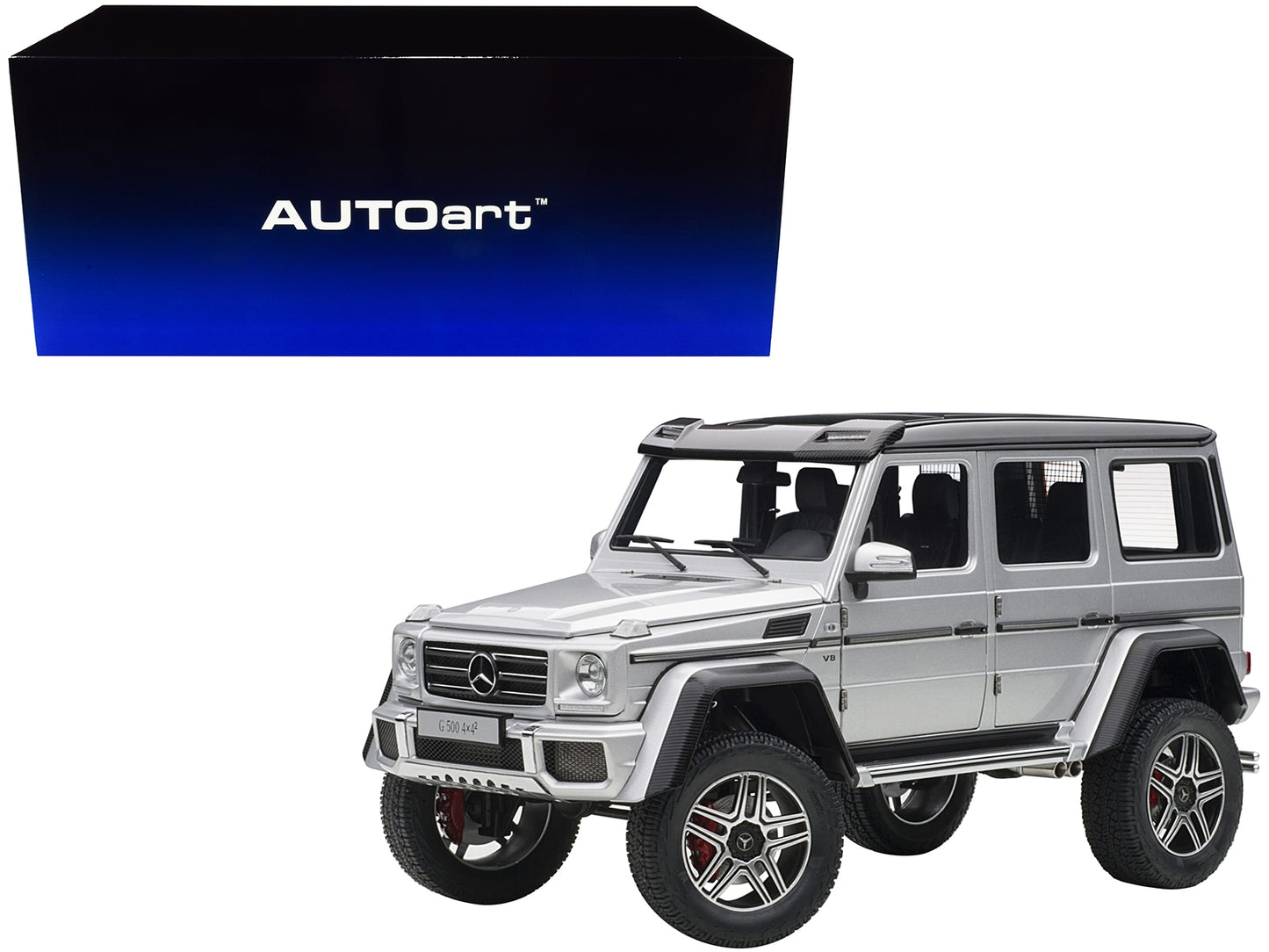 Mercedes Benz G500 4X4 2 Silver 1/18 Model Car by Autoart - Premium Mercedes Models from Autoart - Just $334.79! Shop now at Rapidvehicles