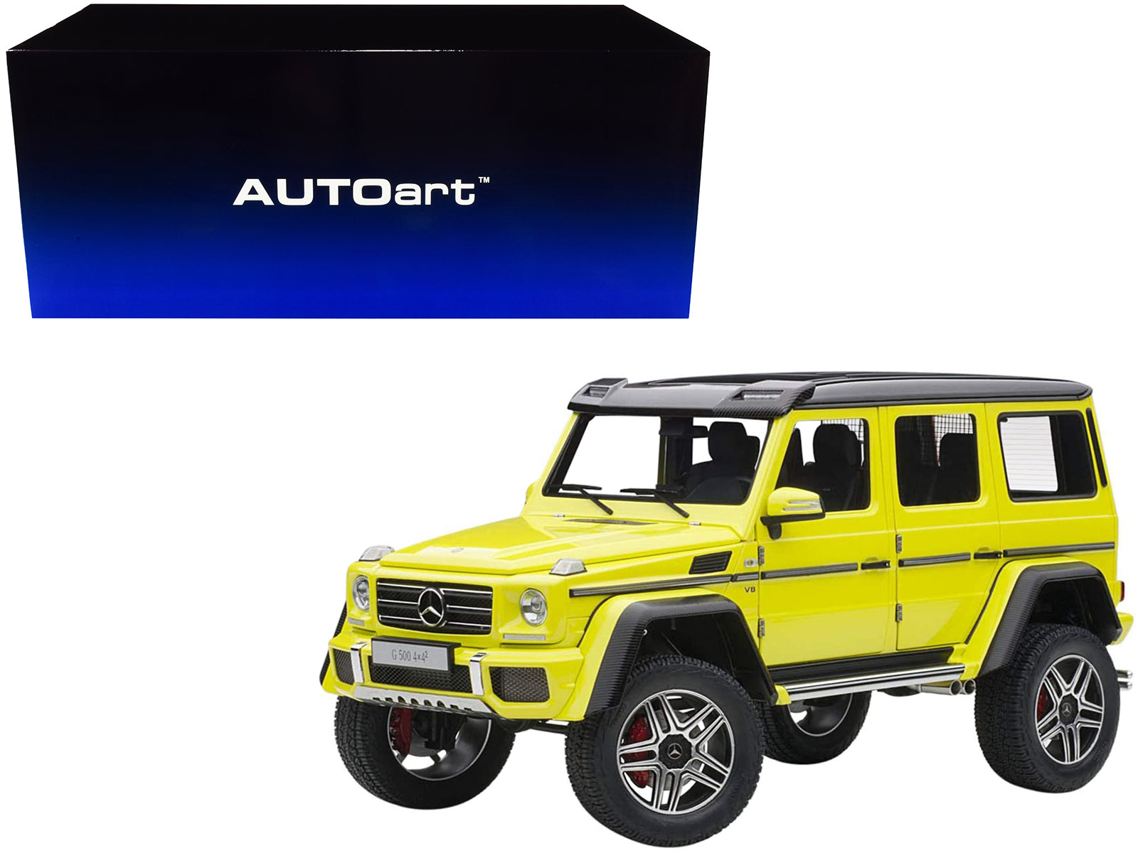 Mercedes Benz G500 4X4 2 Electric Beam/ Yellow 1/18 Model Car by Autoart free shipping USA