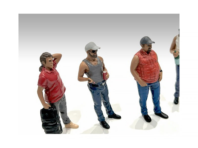 "Campers" 5 piece Figure Set for 1/18 Scale Models by American - Premium Figures from American Diorama - Just $97.99! Shop now at Rapidvehicles