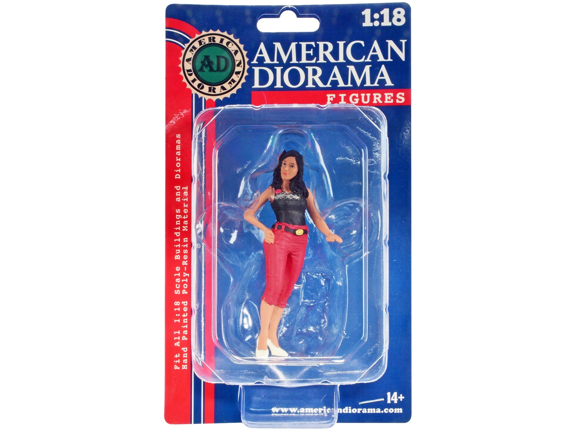 "Pin-Up Girls" Carroll Figure for 1/18 Scale Models by American Diorama - Premium Figures from American Diorama - Just $29.99! Shop now at Rapidvehicles