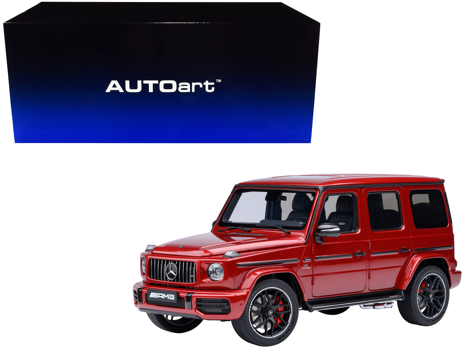 2019 Mercedes-Benz AMG G63 Cardinal Red Metallic 1/18 Model Car by Autoart free shipping USA