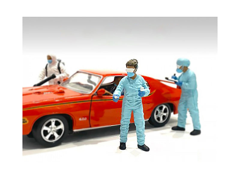 Hazmat Crew Figurine II for 1/24 Scale Models by American Diorama free shipping USA