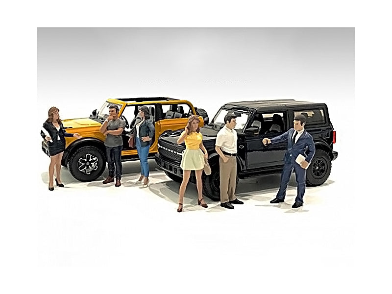 "The Dealership" 6 piece Figurine Set for 1/24 Scale Models by American Diorama - Premium Figures from American Diorama - Just $75.99! Shop now at Rapidvehicles