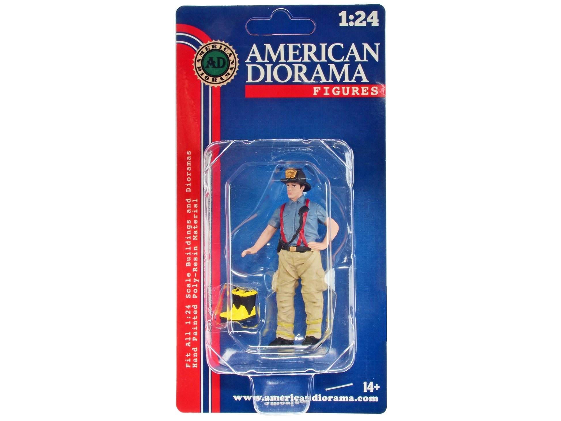 "Firefighters" Getting Ready Figure with Boots Accessory for 1/24 - Premium Figures from American Diorama - Just $26.59! Shop now at Rapidvehicles