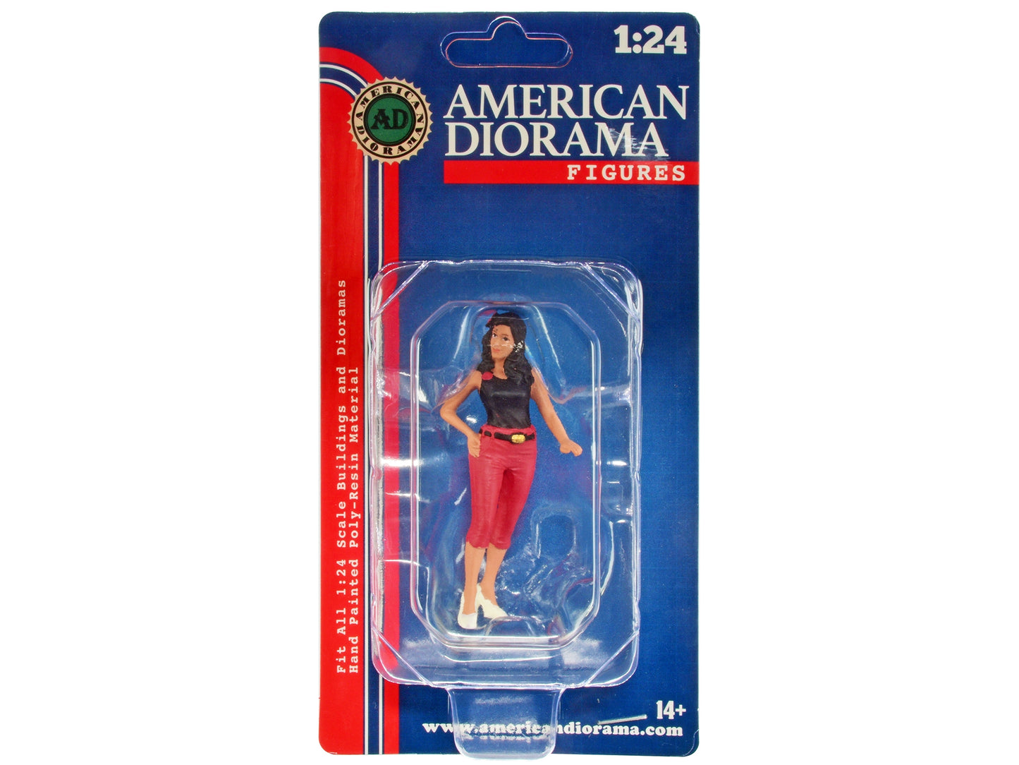 "Pin-Up Girls" Carroll Figure for 1/24 Scale Models by American - Premium Figures from American Diorama - Just $28.99! Shop now at Rapidvehicles